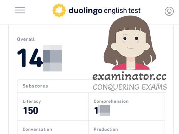 درجة الغش في اختبار Duolingo English (DET)