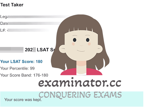 درجة الغش في LSAT 180