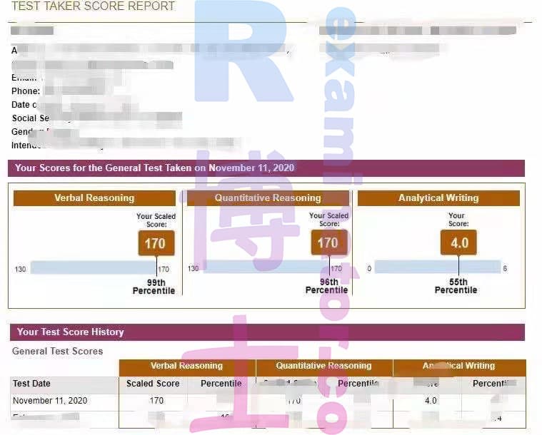 score image for GRE 부정행위 success story #83