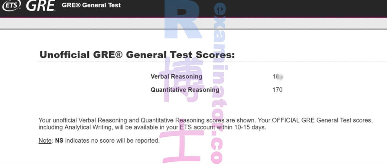 score image for GRE 부정행위 success story #79