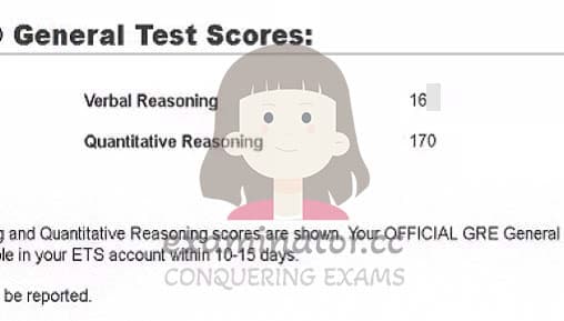 score image for GRE 부정행위 success story #553