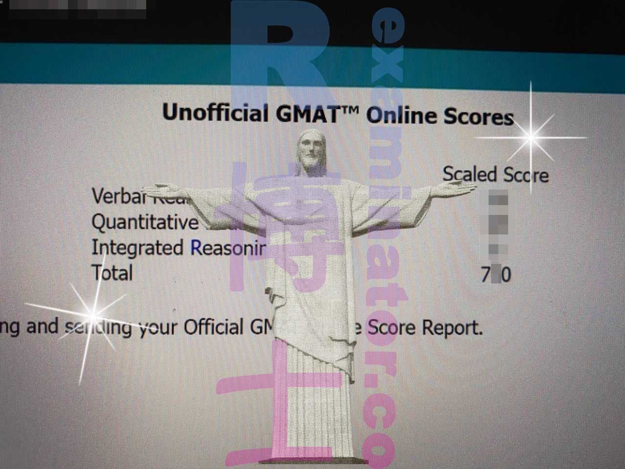 score image for GMAT 부정행위 success story #367