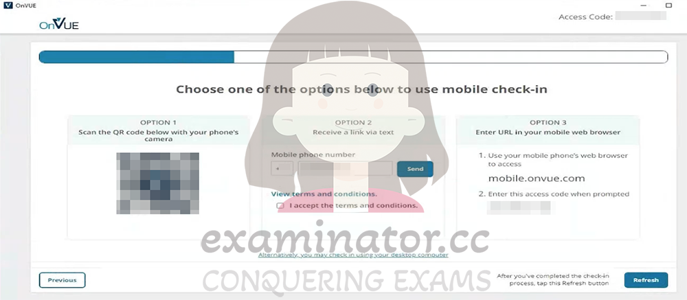 Bypass OnVUE and Cheat on Executive Assessment: check in