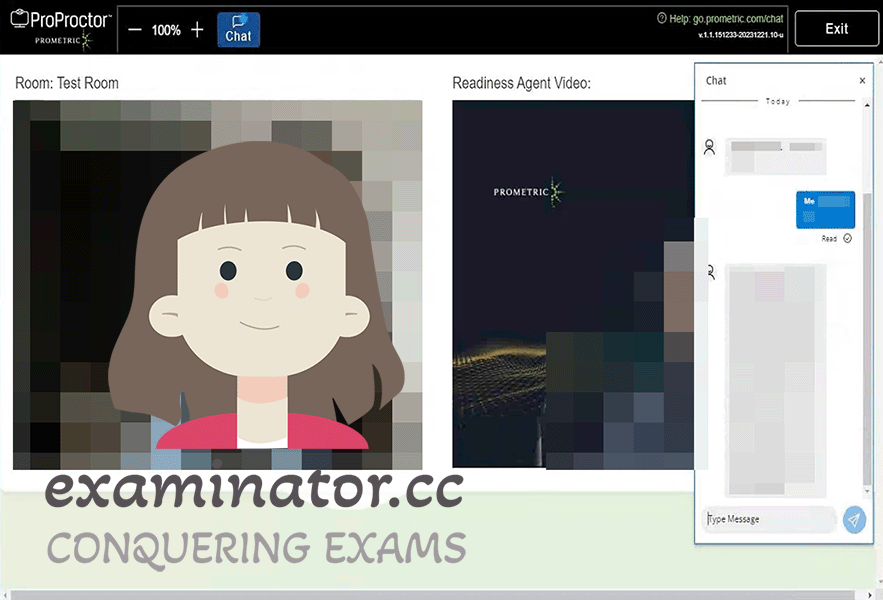 LSAT Cheating Communicate with Proctor: Environment and ID Verification